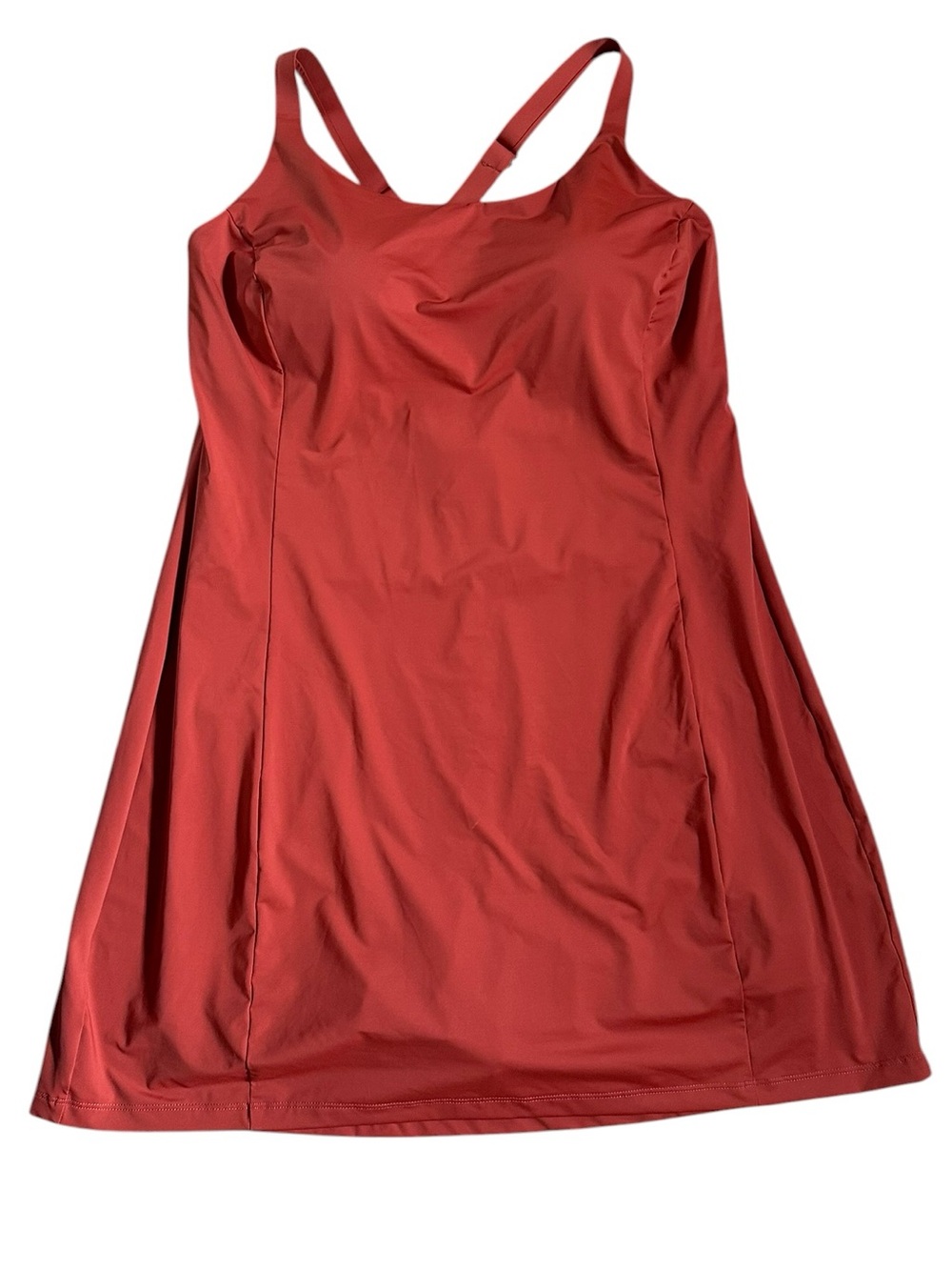 ALASKAN HARDGEAR by Duluth Trading Co rust colored swim dress size 16